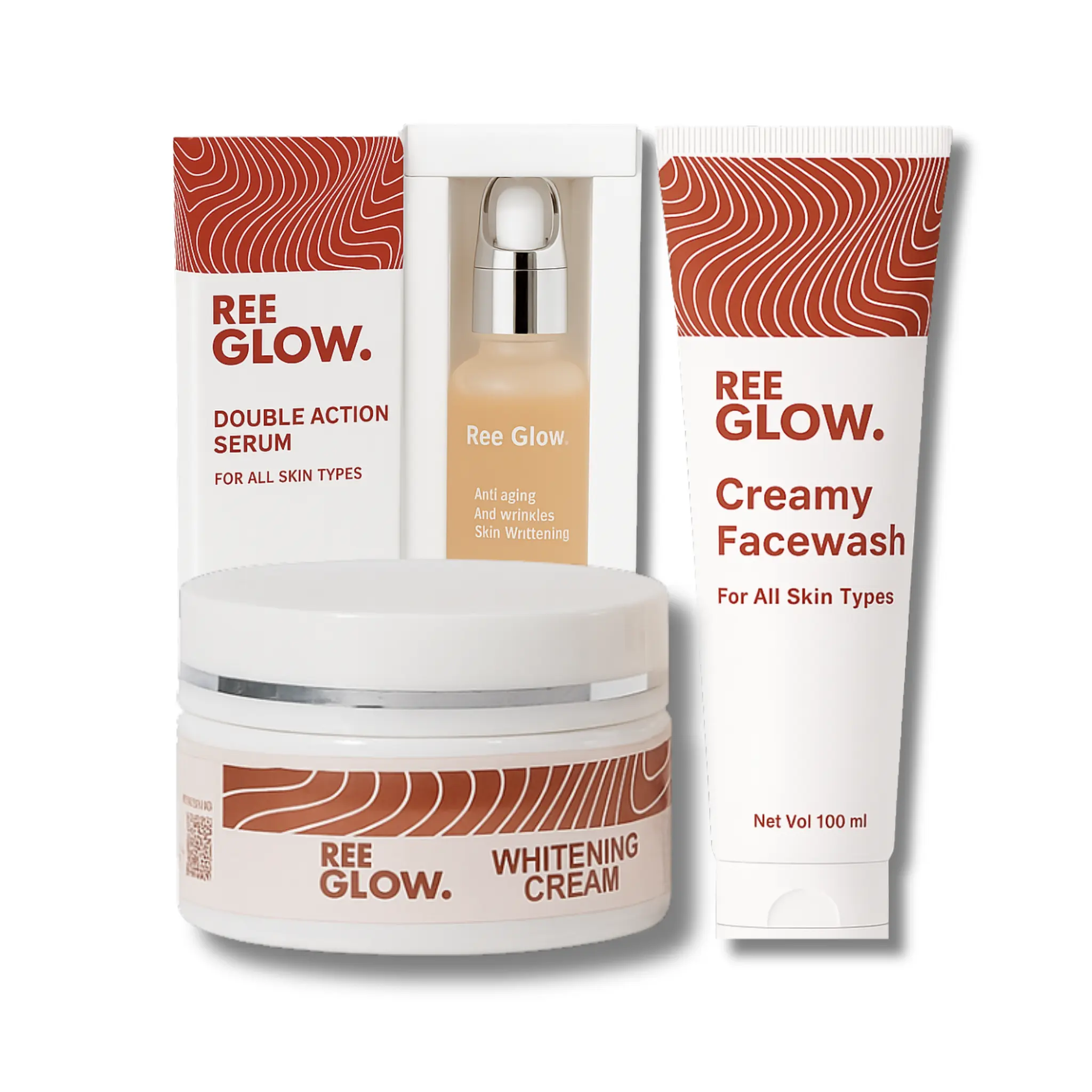 ReeGlow 3-in-1 Skincare Bundle – Complete Glow Care Set