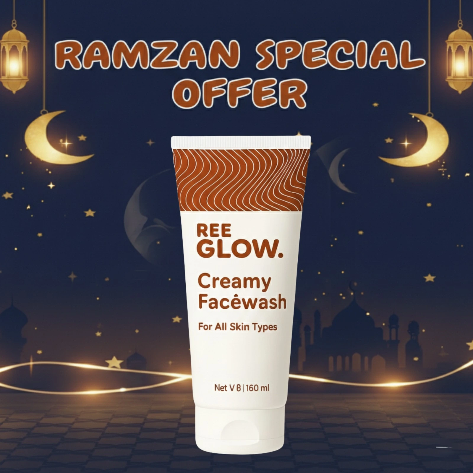 Reeglow Creamy Facewash – For All Skin Types (100ml)