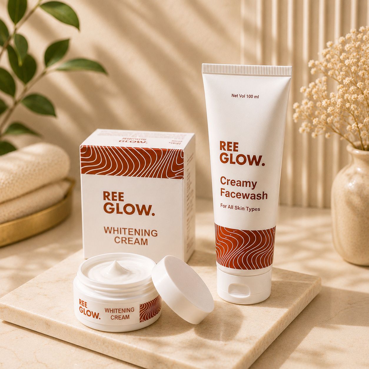ReeGlow Facewash & Cream Bundle